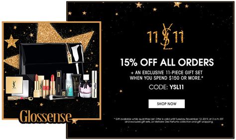 ysl coupon|ysl 15 off first order.